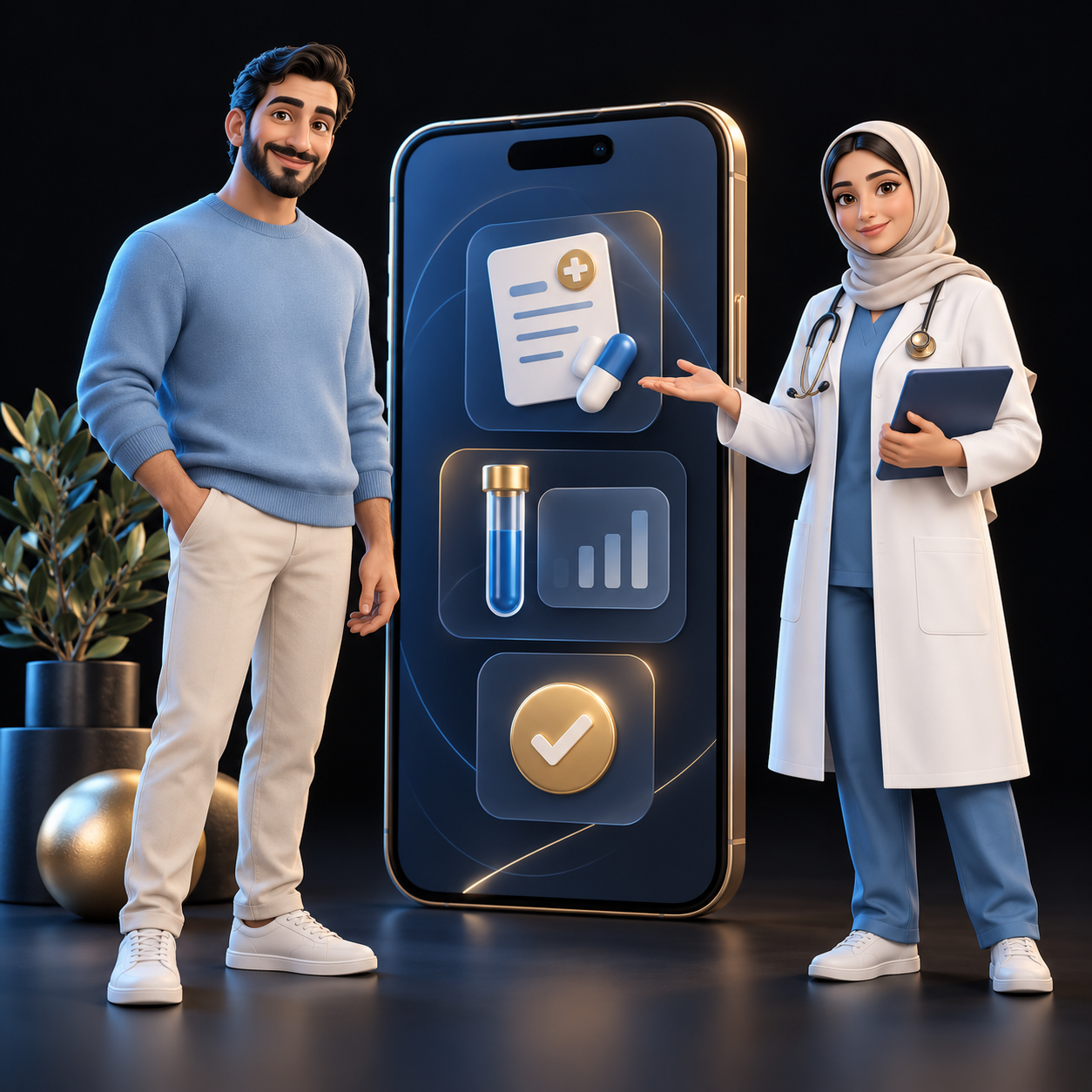 حساب المستفيد وتطبيق الرعاية