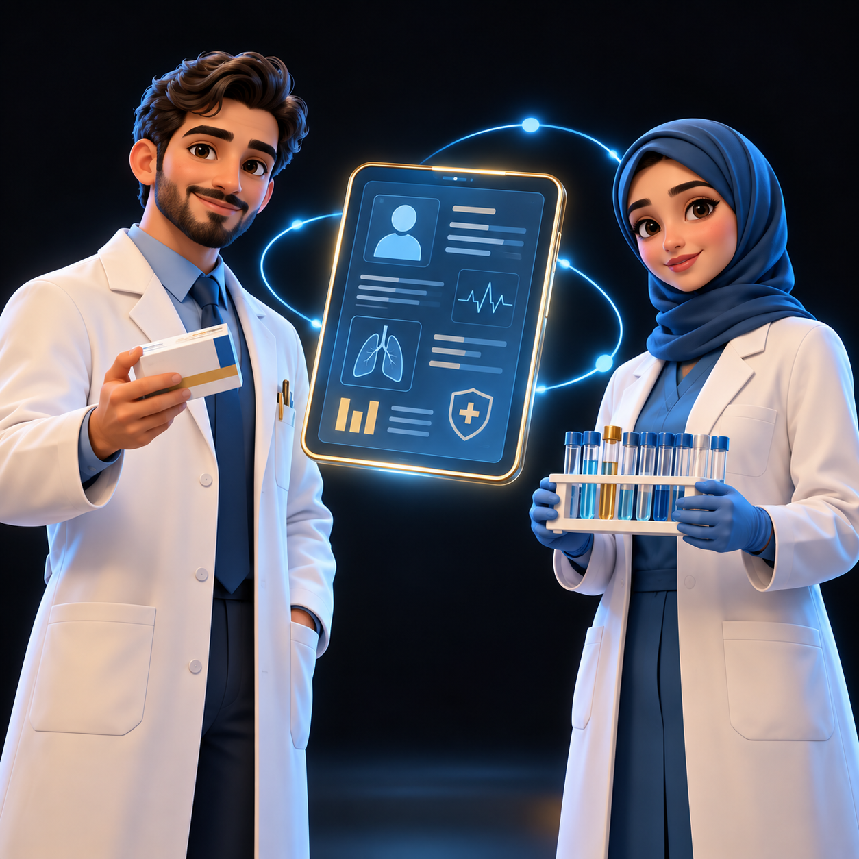 تنفيذ طلبات المريض في الصيدلية والمختبر